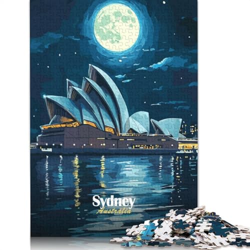 520-teiliges Puzzle „Sydney Opera House Night“ für Erwachsene und Teenager. Puzzles für Erwachsene und Teenager, ab 14 Jahren. 520 Teile (52 x 38 cm) von TBDUEPS