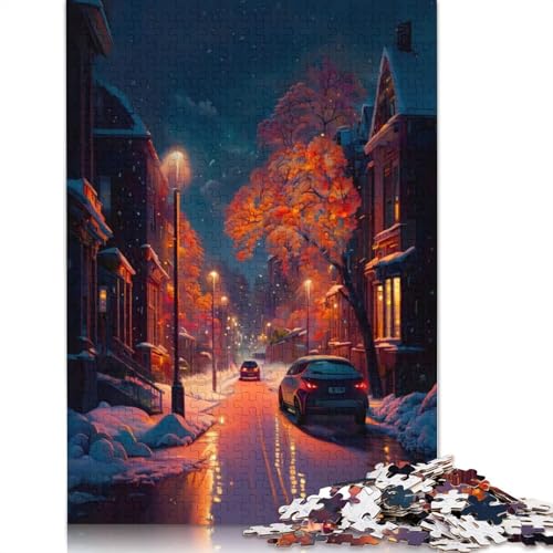 520-teiliges Puzzle zum Thema „Wechsel der Jahreszeiten“ für Erwachsene Teenager. Holzpuzzle für Erwachsene, Lernspiel, Herausforderungsspielzeug, 520 Teile (52 x 38 cm) von TBDUEPS