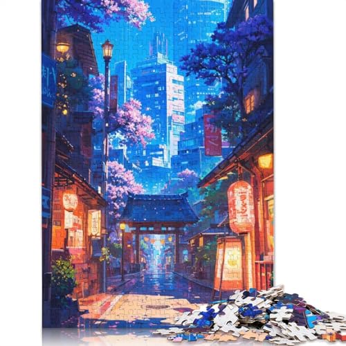 520-teiliges Tokyo Spring-Puzzle für Erwachsene, Holzpuzzles für Erwachsene und Jugendliche ab 12 Jahren, 520 Teile (52 x 38 cm) von TBDUEPS