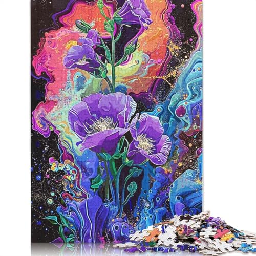 Abstract Color Flowers Puzzle 1000-teilige Schwer Puzzle Spielzeug Lernspiel Impossible Herausforderung Spielzeug Für Erwachsene Und Kinder Ab 14 Jahren 1000pcs (75x50cm) von TBDUEPS