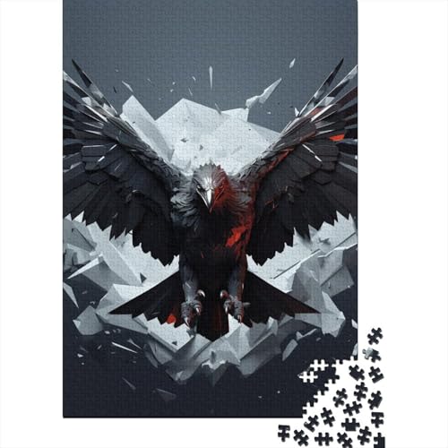 Adler-Puzzle, einzigartiges rechteckiges Papier-Puzzle für die Heimdekoration, für Erwachsene und Teenager, Muttertagsgeschenke, 70 x 50 cm, 1000 Teile Adler-Puzzle, einzigartiges rechteckiges Papier-Puzzle für die Heimdekoration, für Erwachsene und Teenager, Muttertagsgeschenke, 70 x 50 cm, 1000 Teile von TBDUEPS
