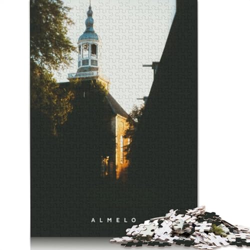 Almelo-Puzzle mit 1500 Teilen für Erwachsene Teenager, Holzpuzzles für Erwachsene, Puzzles für Erwachsene, Lernspiel, Herausforderungsspielzeug, 1500 Teile (85 x 57 cm) von TBDUEPS