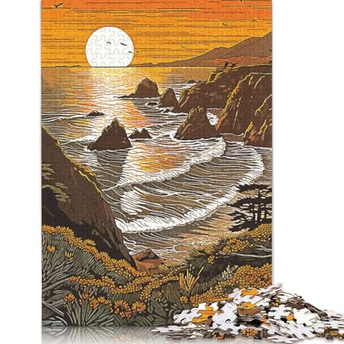 Amazing Beach Puzzle 1000 Teile Schwer Puzzle Spielzeug Lernspiel Impossible Herausforderungsspielzeug Für Erwachsene Und Kinder Ab 12 Jahren 1000pcs (75x50cm) von TBDUEPS