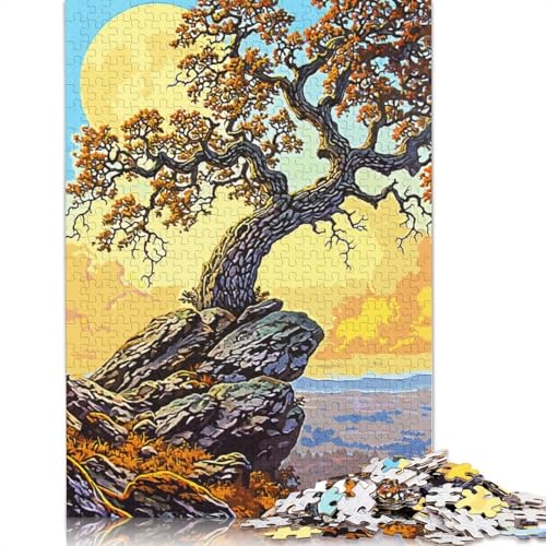 Ancient Tree Vintage Puzzle 1000 Teile Schwer Puzzle Spielzeug Lernspiel Impossible Herausforderung Spielzeug Für Erwachsene Und Kinder in Bewährter 1000pcs (75x50cm) von TBDUEPS