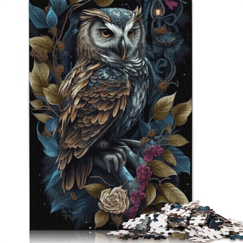 Animal Art Eulen-Puzzle, 1000 Teile, für Erwachsene und Jugendliche ab 12 Jahren, 1000 Teile (75 x 50 cm) von TBDUEPS
