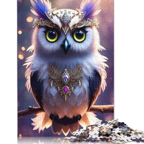 Animal Art Eulen-Puzzle für Erwachsene und Jugendliche, 1000 Teile, Holzpuzzle für Erwachsene, Puzzles für Jugendliche ab 12 Jahren, (75 x 50 cm) von TBDUEPS