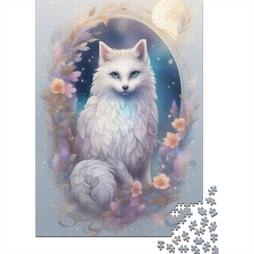 Animal Art Fox Puzzle 1000 Teile für Erwachsene und Teenager ab 12 Jahren, 1000 Teile (38 x 26 cm) von TBDUEPS