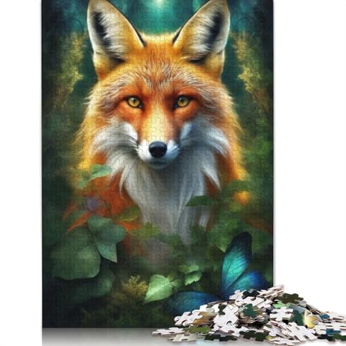 Animal Art Fox Puzzle 1000 Teile für Erwachsene und Teenager ab 12 Jahren, 1000 Teile (75 x 50 cm) von TBDUEPS