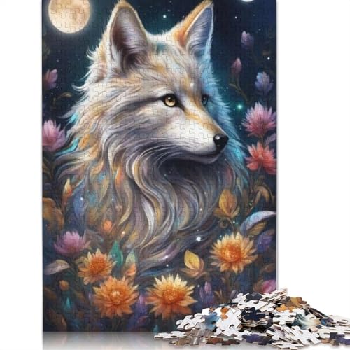 Animal Art Fox Puzzles für Erwachsene, 1000-teiliges Puzzle für Teenager ab 12 Jahren, 1000 Teile (75 x 50 cm) von TBDUEPS