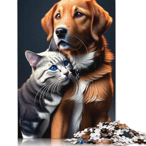 Animal Art Hunde-Puzzle, 1000 Teile, für Erwachsene und Jugendliche ab 12 Jahren, 1000 Teile (75 x 50 cm) von TBDUEPS