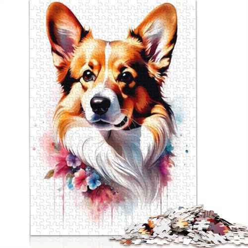 Animal Art Hunde-Puzzle, 1000 Teile, für Erwachsene und Jugendliche ab 12 Jahren, 1000 Teile (75 x 50 cm) von TBDUEPS
