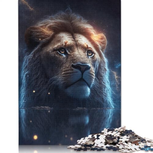Animal Art Löwen-Puzzle, 1000 Teile, für Erwachsene und Jugendliche ab 12 Jahren, 1000 Teile (75 x 50 cm) von TBDUEPS