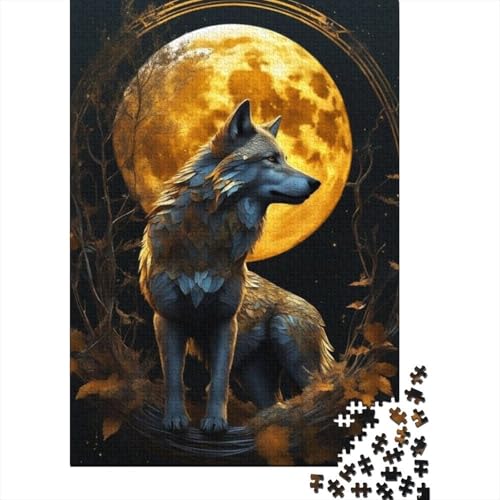 Animal Art Wolf-Puzzles für Erwachsene, 1000 Teile, Puzzles für Erwachsene und Teenager ab 12 Jahren, 1000 Teile (38 x 26 cm) von TBDUEPS
