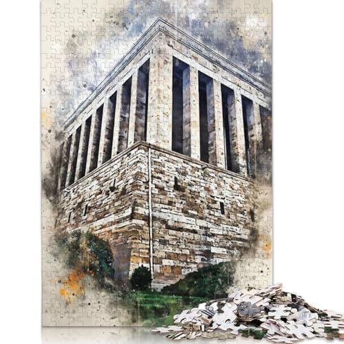 Ankara in Aquarell-Puzzle, 1000 Teile, für Erwachsene, Puzzle für Erwachsene und Jugendliche ab 12 Jahren, 1000 Teile (75 x 50 cm) von TBDUEPS