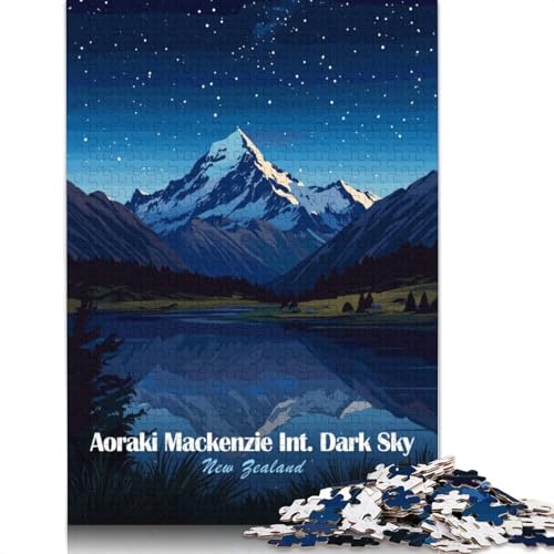 Aoraki Mackenzie Dark Sky Puzzles, 520 Teile, Holzpuzzles, Puzzle für Erwachsene und Jugendliche ab 12 Jahren, 520 Teile (52 x 38 cm) von TBDUEPS