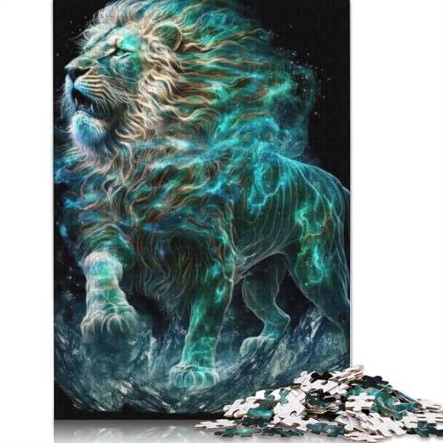 Aqua Lion Puzzle 1000-teilige Schwer Puzzle Spielzeug Lernspiel Impossible Herausforderungsspielzeug Für Erwachsene Und Kinder Ab 12 Jahren 1000pcs (75x50cm) von TBDUEPS