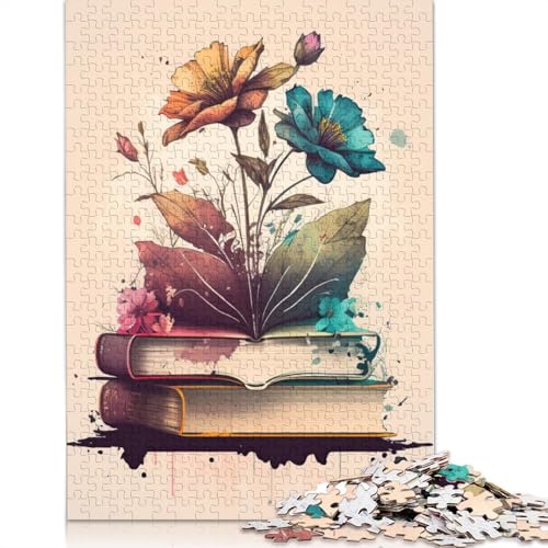 Aquarellbuch, 1000-teiliges Puzzle für Erwachsene, Familienspiel, Teenager, Puzzle 1000 Teile (75 x 50 cm) von TBDUEPS