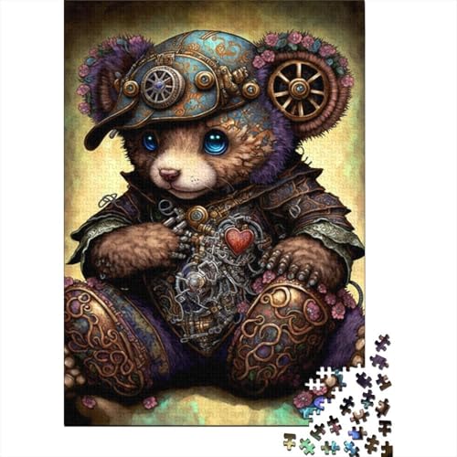 Art Bear Puzzle, schwierige Herausforderung, 100% recycelter Karton, Puzzle für Kinder und Erwachsene ab 12 Jahren, 300 Teile (40 x 28 cm) von TBDUEPS