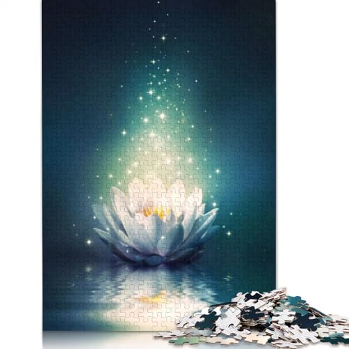 Art Flowers 1000-teiliges Puzzle, Holzpuzzle für Teenager, lustige Puzzles 1000 Teile (75 x 50 cm) von TBDUEPS