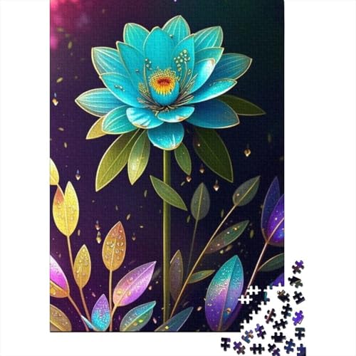 Art Flowers 1000-teiliges Puzzle für Teenager, Geschenke, Holzpuzzle, Puzzle für Erwachsene, Lernspiele für zu Hause, DIY-Spielzeug, 1000 Teile (38 x 26 cm) von TBDUEPS
