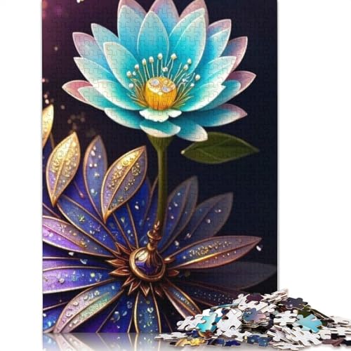 Art Flowers 1000-teiliges Puzzle für Teenager, Geschenke, Holzpuzzle, Puzzle für Erwachsene, Lernspiele für zu Hause, DIY-Spielzeug, 1000 Teile (75 x 50 cm) von TBDUEPS