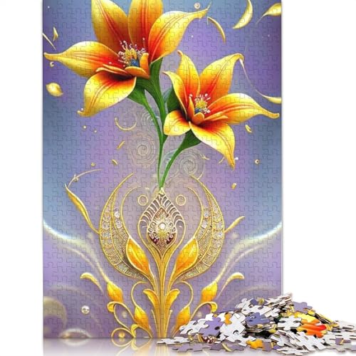 Art Flowers 1000-teiliges Puzzle für Teenager, Geschenke, Holzpuzzle, Puzzle für Erwachsene, Lernspiele für zu Hause, DIY-Spielzeug, 1000 Teile (75 x 50 cm) von TBDUEPS