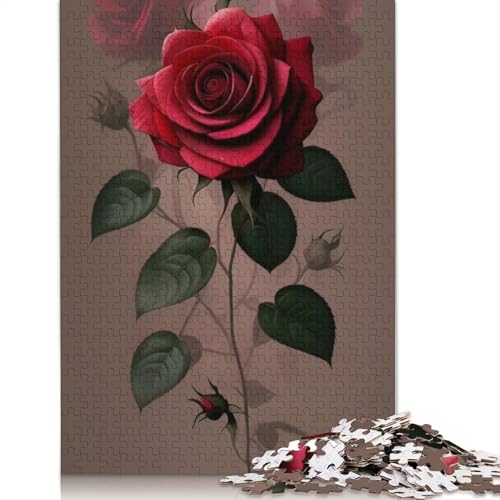 Art Flowers 1000-teiliges Puzzle für Teenager, Geschenke, Holzpuzzle, Puzzle für Erwachsene, Lernspiele für zu Hause, DIY-Spielzeug, 1000 Teile (75 x 50 cm) von TBDUEPS