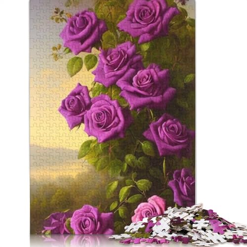 Art Flowers Holzpuzzle 1000 Teile Puzzle für Erwachsene Lernspiel Herausforderung Spielzeug 1000 Stück (75x50cm) von TBDUEPS