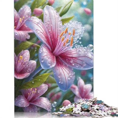 Art Flowers Holzpuzzle 1000 Teile Puzzle für Erwachsene Lernspiel Herausforderung Spielzeug 1000 Stück (75x50cm) von TBDUEPS