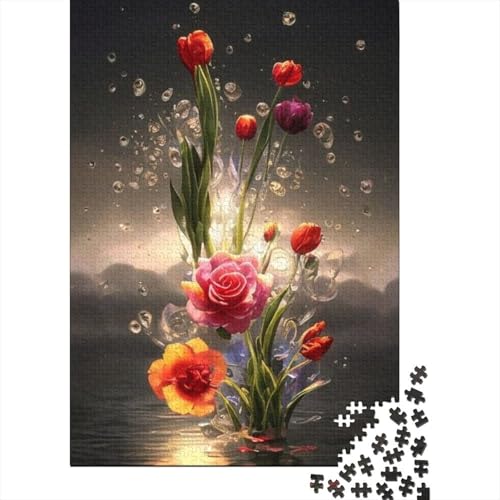 Art Flowers Puzzle 1000 Teile für Erwachsene und Jugendliche ab 12 Jahren, 1000 Teile (38 x 26 cm) von TBDUEPS