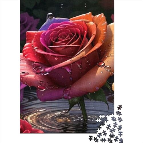 Art Flowers Puzzle für Erwachsene und Jugendliche, 1000 Teile, Holzpuzzle für Erwachsene, Puzzles für Jugendliche ab 12 Jahren, 1000 Teile (38 x 26 cm) von TBDUEPS