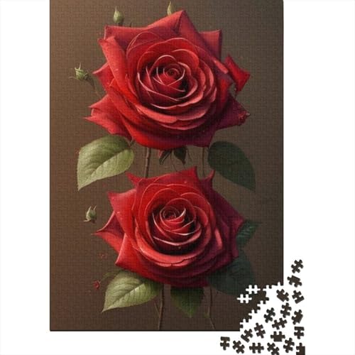 Art Flowers Puzzles für Erwachsene, 1000 Teile, Puzzles für Erwachsene und Teenager ab 12 Jahren, 1000 Teile (38 x 26 cm) von TBDUEPS