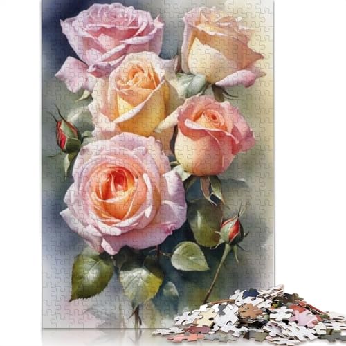 Art Flowers Puzzles für Erwachsene, 1000-teiliges Puzzle für Teenager ab 12 Jahren, 1000 Teile (75 x 50 cm) von TBDUEPS