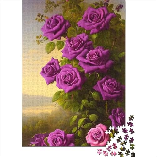 Art Flowers Puzzles für Erwachsene 1000 Teile Puzzle für Erwachsene und Teenager Familienspiel 1000 Teile (38 x 26 cm) von TBDUEPS
