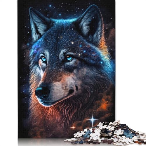 Art Galaxy Wolf Puzzle-Spielzeug, Lernspiel, Premium-Karton-Puzzle für Erwachsene und Kinder, 1000 Teile (75 x 50 cm) von TBDUEPS