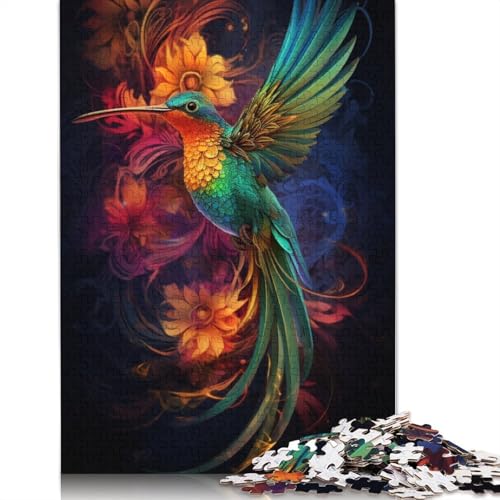 Art Kolibri-Puzzles für Erwachsene, 1000 Teile, Puzzles für Erwachsene und Teenager ab 12 Jahren, 1000 Teile (75 x 50 cm) von TBDUEPS