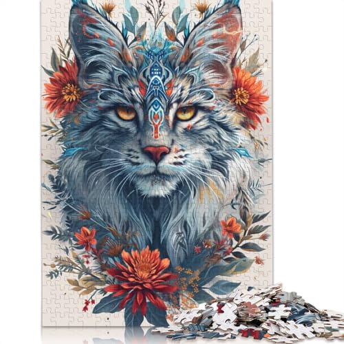 Art Lynx Puzzle, einzigartige Heimdekoration, 100% recycelter Karton, Puzzle für Erwachsene, 1000 Teile (75 x 50 cm) von TBDUEPS