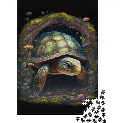 Art Turtle Puzzle, Denksportaufgabe, 100% recycelter Karton, Puzzle für Kinder und Erwachsene ab 12 Jahren, 300 Teile (40 x 28 cm) von TBDUEPS