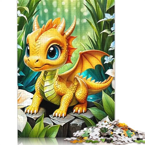 Baby Dragon Puzzle 1000 Teile Schwer Puzzle Spielzeug Pädagogisches Spiel Impossible Herausforderung Spielzeug Für Erwachsene Und Kinder in Bewährter 1000pcs (75x50cm) von TBDUEPS