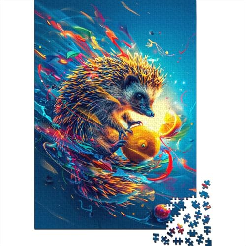 Baby-Igel-Puzzle, Spielzeug, Lernspiel, Premium-Karton-Puzzle für Erwachsene, Kinder, 300 Teile (40 x 28 cm) von TBDUEPS