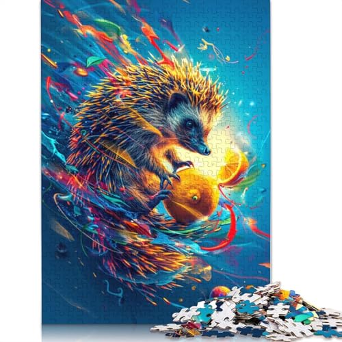 Baby-Igel-Puzzle, schwierig, 100% recycelter Karton, Puzzle für Damen und Herren, 1000 Teile (75 x 50 cm) von TBDUEPS