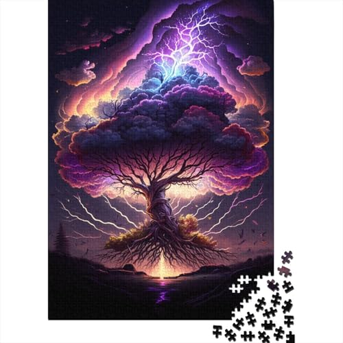 Baum des Lebens, Fantasie-Puzzle, Entspannungs-Herausforderung, Spielzeug, rechteckiges Papier-Puzzle für Jungen oder Mädchen, 300 Teile (40 x 28 cm) von TBDUEPS