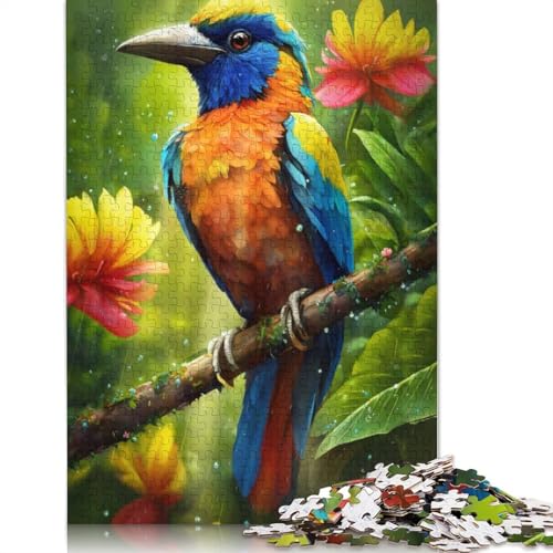 Bird In Paradise Puzzles 1000-teilige Schwer Puzzle Spielzeug Lernspiel Impossible Herausforderungsspielzeug Für Erwachsene Kinder 1000pcs (75x50cm) von TBDUEPS