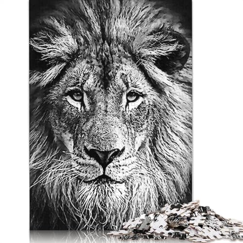 Black Lion Puzzle 1000 Teile Schwer Puzzle Spielzeug Pädagogisches Spiel Impossible Herausforderung Spielzeug Für Erwachsene Und Kinder in Bewährter 1000pcs (38x26cm) von TBDUEPS