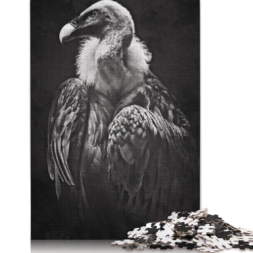 Black Vulture Puzzles 1000 Teile Schwer Puzzle Spielzeug Lernspiel Impossible Herausforderungsspielzeug Für Erwachsene Kinder 1000pcs (75x50cm) von TBDUEPS