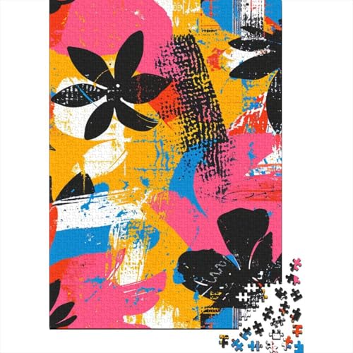 Blumenpuzzle, lustiges Puzzle aus hochwertigem Karton für Jungen oder Mädchen, 70 x 50 cm, 1000 Teile von TBDUEPS