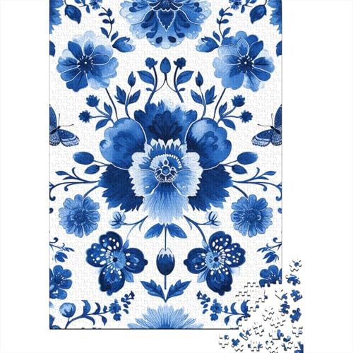 Blumenpuzzle DIY-Spiel Papier Rechteckiges Puzzle für Jungen oder Mädchen Geburtstagsgeschenk 70x50cm/1000 Teile von TBDUEPS