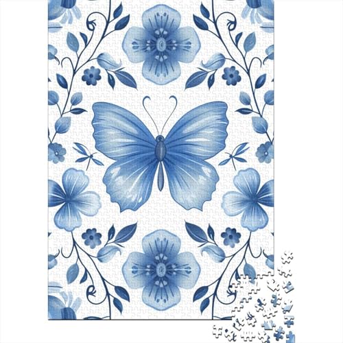 Blumenpuzzle Premium 100% Recycling-Platte 100% Recycling-Karton Puzzle für Kinder und Erwachsene ab 12 Jahren Ostergeschenk 70 x 50 cm/1000 Teile von TBDUEPS