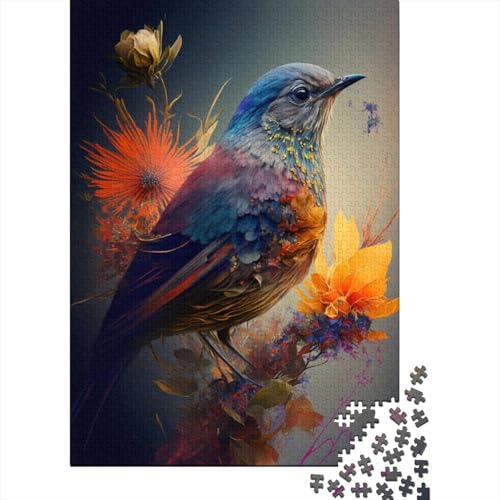 Buntes Kolibri-Puzzle mit 1000 Teilen für Erwachsene und Jugendliche ab 12 Jahren, 1000 Teile (38 x 26 cm) von TBDUEPS