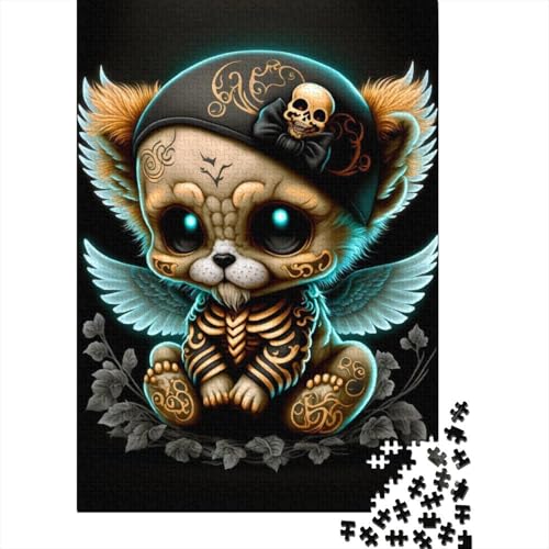 Buntes Piraten-Chihuahua-Puzzle für Erwachsene, 1000-teiliges Puzzle für Teenager ab 12 Jahren, 1000 Teile (38 x 26 cm) von TBDUEPS
